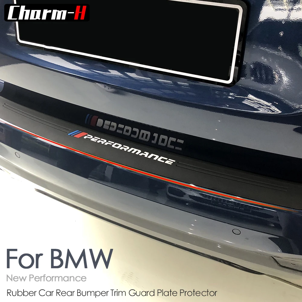 5Pcs 4D Carbon Fiber Car Rear Guard Bumper Sticker Panel Protector Accessories