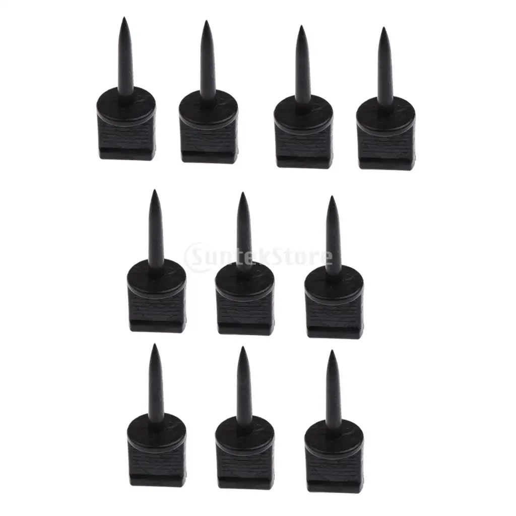10pcs Plastic Archery Paper Target Pins Nail Supplies Target Face Pins Black