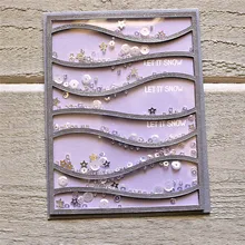 

DiyArts Drifts Background Metal Cutting Dies Christmas New 2018 Scrapbooking Card Making Album Embossing Crafts Die cut Stencil