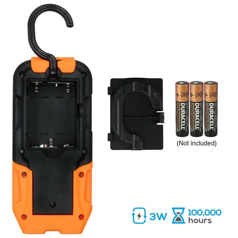 LED Work Light 200 Lumens Multi-use COB Flashlight Magnetic Base Hanging Hook LED Work Light 200 Lumens Multi-use COB Flashlight Magnetic Base Hanging Hook