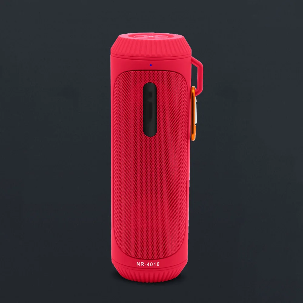 Red Мощный светодиодный светильник-вспышка с Bluetooth динамиком, портативный сабвуфер для велосипеда, Беспроводная колонка, FM радио, аварийный светильник - Испускаемый цвет: Red