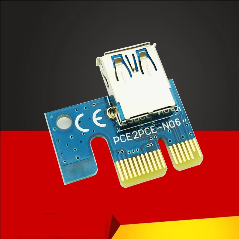 Высокоскоростной USB порт фреза PCI Express 1x Райзер-адаптер для майнинга