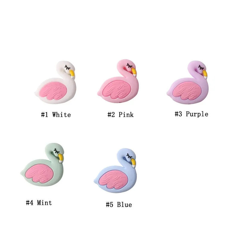 Bite-Bites-3pc-Silicone-Beads-Baby-Teething-Beads-Cartoon-Mini-Flamingo-DIY-Pacifier-Chain-Children-s