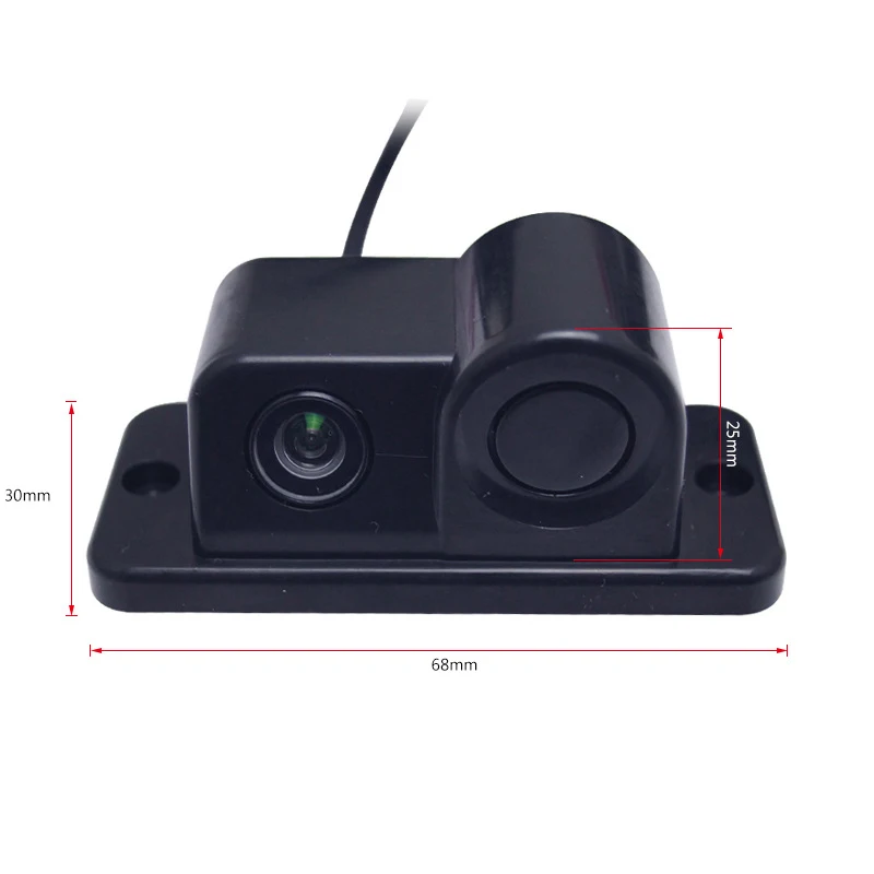 

2 In 1 Car Parking Sensors Rear View Backup Camera High Clear Night for Vision Reversing Radar