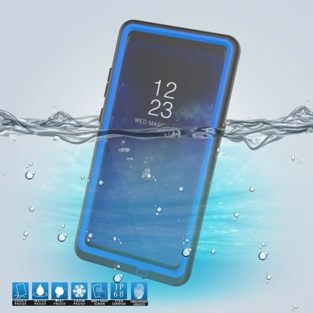 <b><p>Galaxy Note Warproof Case Slim Fingnt Ideification</p></b><b><p>ギャラクシーノート8防水ケーススリム指紋識別IP68の耐震性Snowproofカバーサムスンバッグ</p></b><br /><br /><p align='center'>