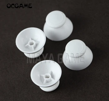 

White Big Hole 3D Analog Cover Plastic Thumb stick Rocker Joystick Grip Cap Shell Caps For Wii U WiiU Controller 10pcs/lot