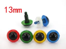 font b Toy b font accessories 80pcs lot 13mm colorful plastic doll eyes with washer