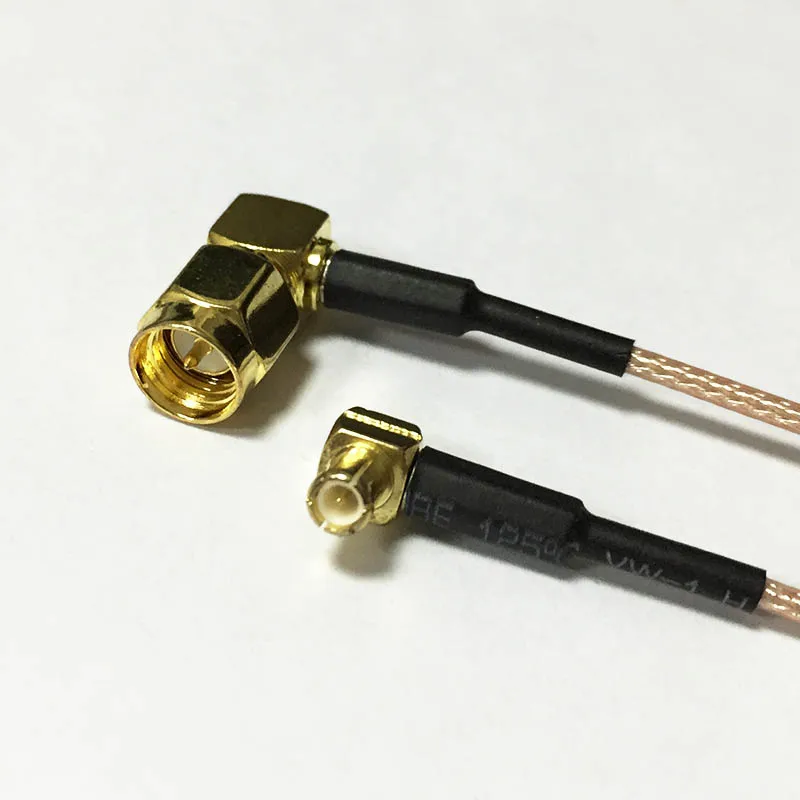 Wifi Modem Extension Cable SMA Male Plug Right Angle Switch MCX Male Plug Right Angle Connector