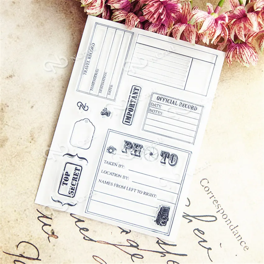 Wholesale Transparent Clear Stamps The envelope form Silicone Seals