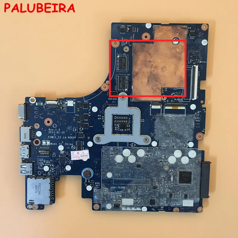 PALUBEIRA материнская плата для ноутбука VIWZ1_Z2 LA-9063P REV: 1,0 для lenovo Ideapad Z500 ноутбук с графическим процессором