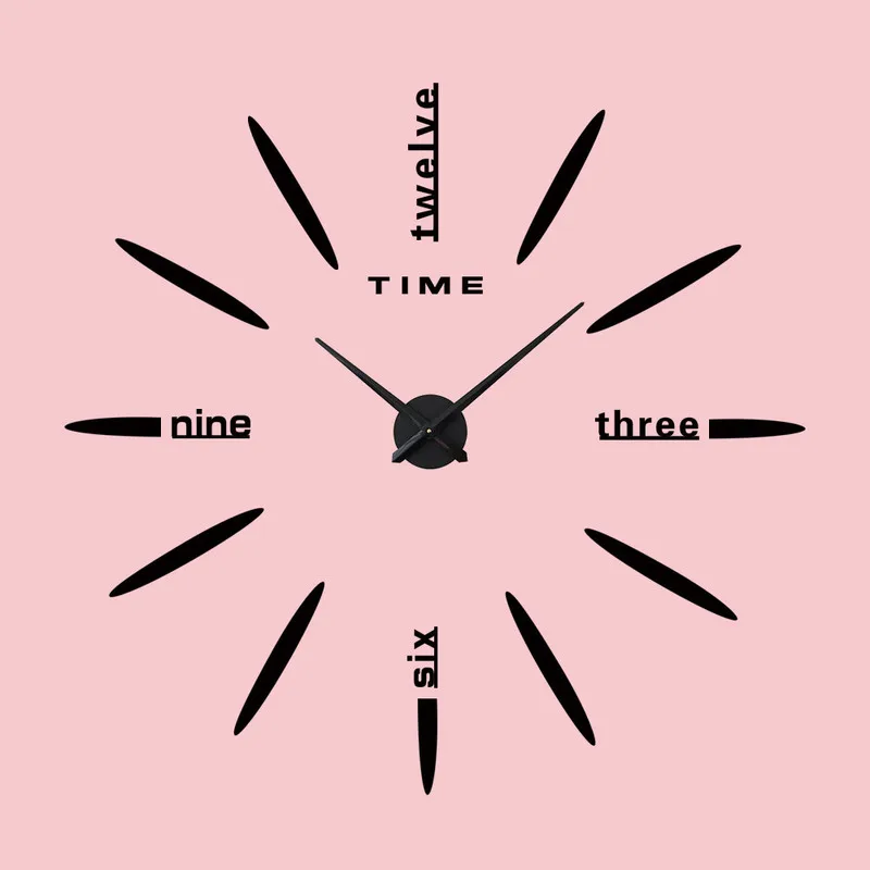 

2018 Relogios De Parede Large Wall Clock Free Shipping Amazon Selling Wall Stick A Clock Large 3 D Diy Sitting Room Wholesale