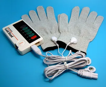 

Low Frequency Therapeutic XFT-502 TENS Massage Electrical Stimulator Therapy Massager With Conductive Gloves & 4 Pads