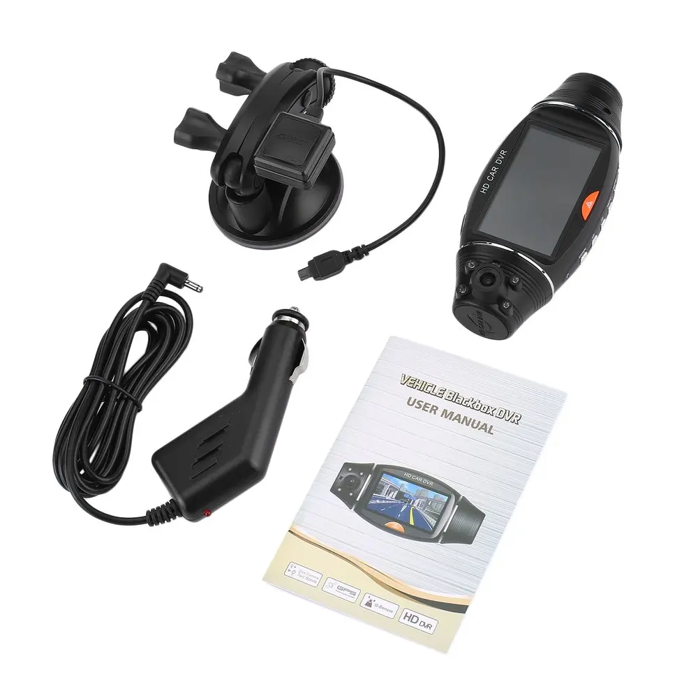  27 Zoll Dual Objektiv Auto DVR Kamera GPS Tracker HD 1080P Camcorder Nachtsicht DVR Recorder Dash C