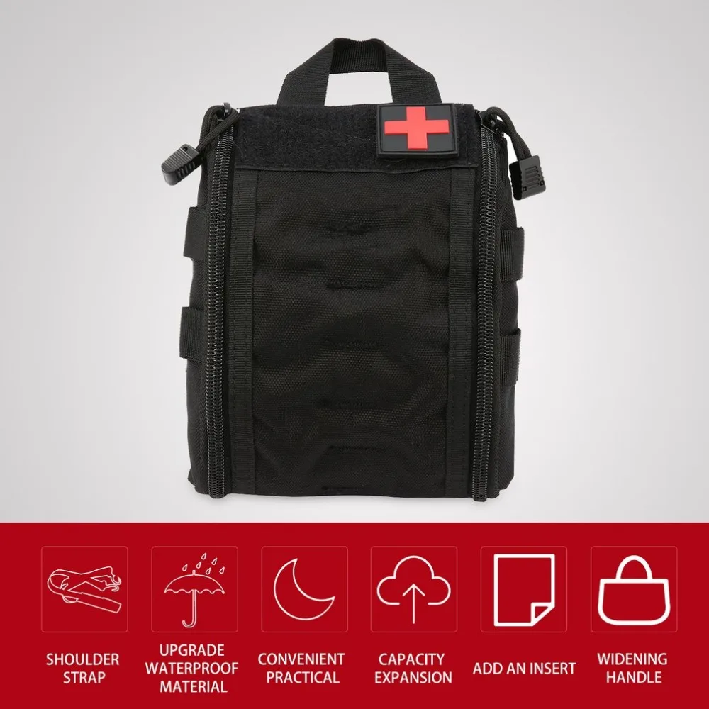 Наружная Портативная сумка первой помощи, тактический медицинский чехол, многофункциональная поясная Сумка для кемпинга, альпинизма, Аварийная сумка, набор для выживания