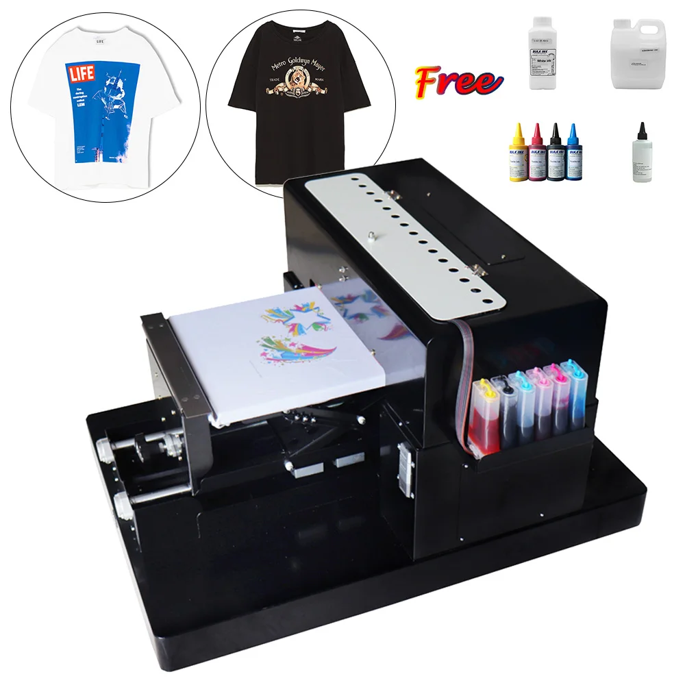 OYfame A3 Flatbed Printer DTG Printer tshirt Printer Multifunction clothes  printing machine for t-shirt DIY T-shirt Printer