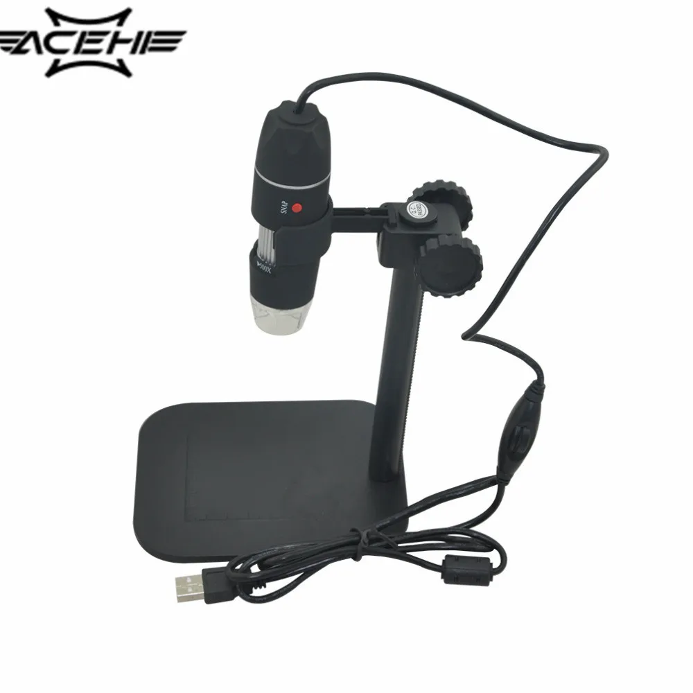 

microscop USB Practical Electronics 5MP USB 8 LED Digital Camera Microscope Endoscope Magnifier 50X~500X Magnification Measure