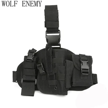 

Outdoor Hunting Waterproof Military Tactical Puttee Thigh Combined Leg Pistol Gun Holster Pouch Quick Release Buckle