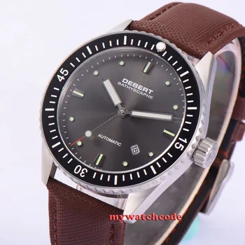 

43mm Debert gray dial Sapphire glass 21 jewel miyota Automatic mens Watch D35B