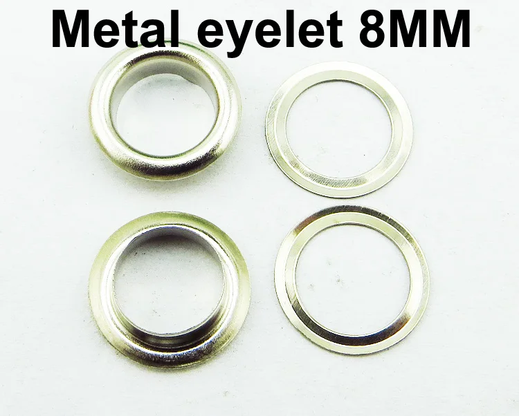 200 шт 8 мм металлический черный глазок швейная машина аксессуары для одежды круглые пуговицы тканевые люверсы ME-036G