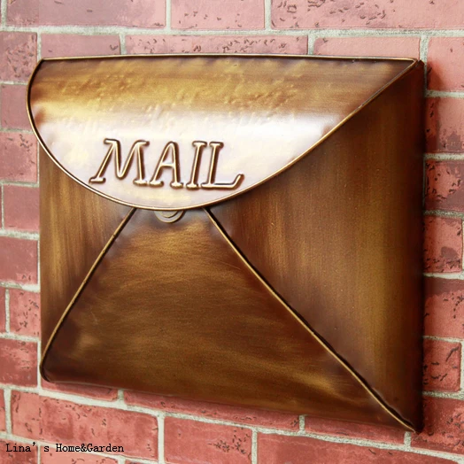 

Wall Mounted Decor Metal Vintage Rural Mailbox