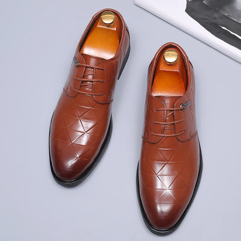 

England Business Dress Leather Men's Male Leather Casual Shoes Men Dress Leather Shoes Fashion Hot Selling Men Shoes Leather