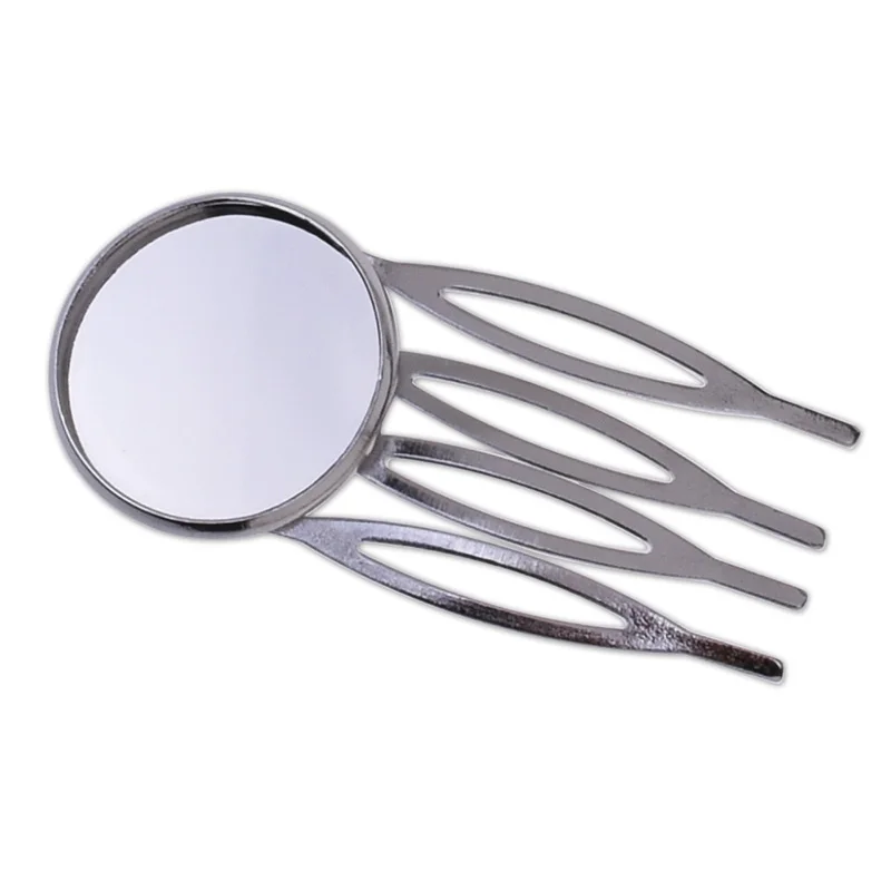 

10pcs Hairpin bases,Comb with 20mm bezel, 4 tooth hairpin,,Headwear Findings,imitation rhodium plated-10112703
