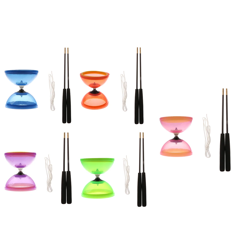 

High Performance Diabolo Professional Chinese Yoyo with Handsticks Strings Juggling Triple Bearing Diabolo