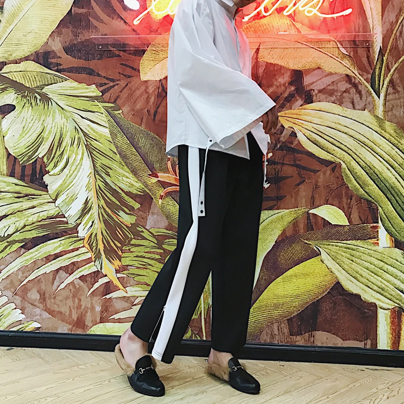 M-6XL! High quality male pants. clothing Summer fashion loose wide-legged pants Men's cargo pants