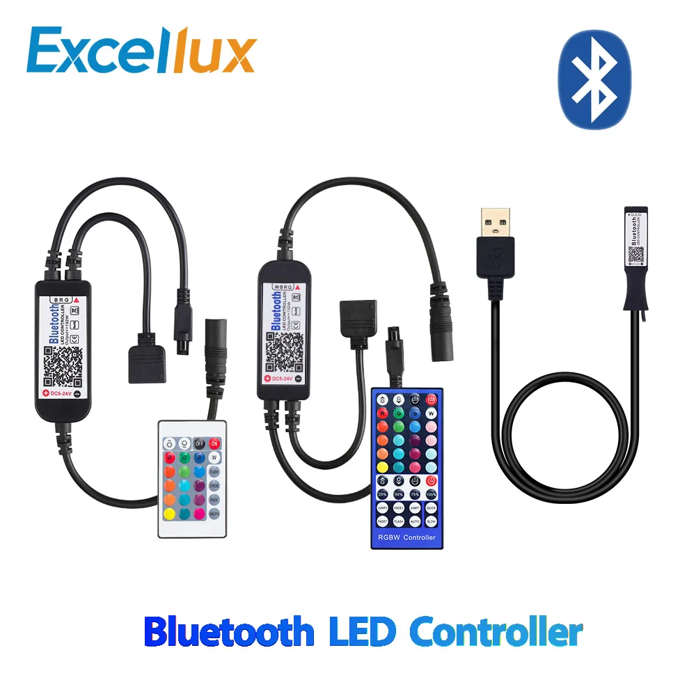 Светодиодный ИК пульт дистанционного управления RGB RGBW USB Bluetooth 24 клавиши 40 клавиш