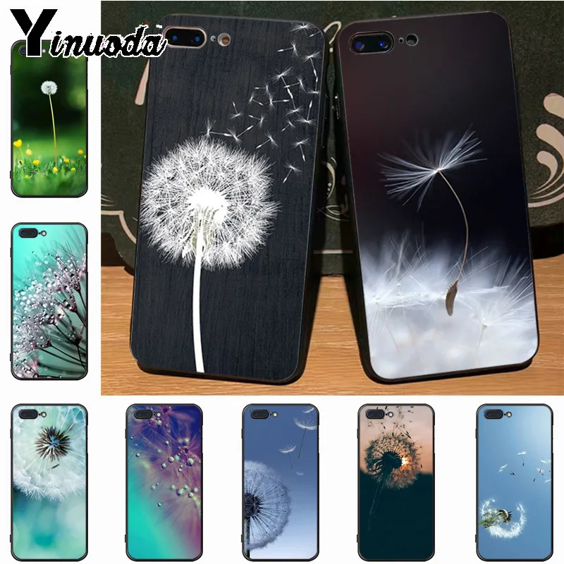 Популярный чехол Yinuoda с изображением одуванчика летающего цветка для Apple iPhone 8 7 6 6S