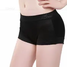 Женские шелковые трикотажные Трусы средней длины, нижнее белье, трусики_ s m l xl