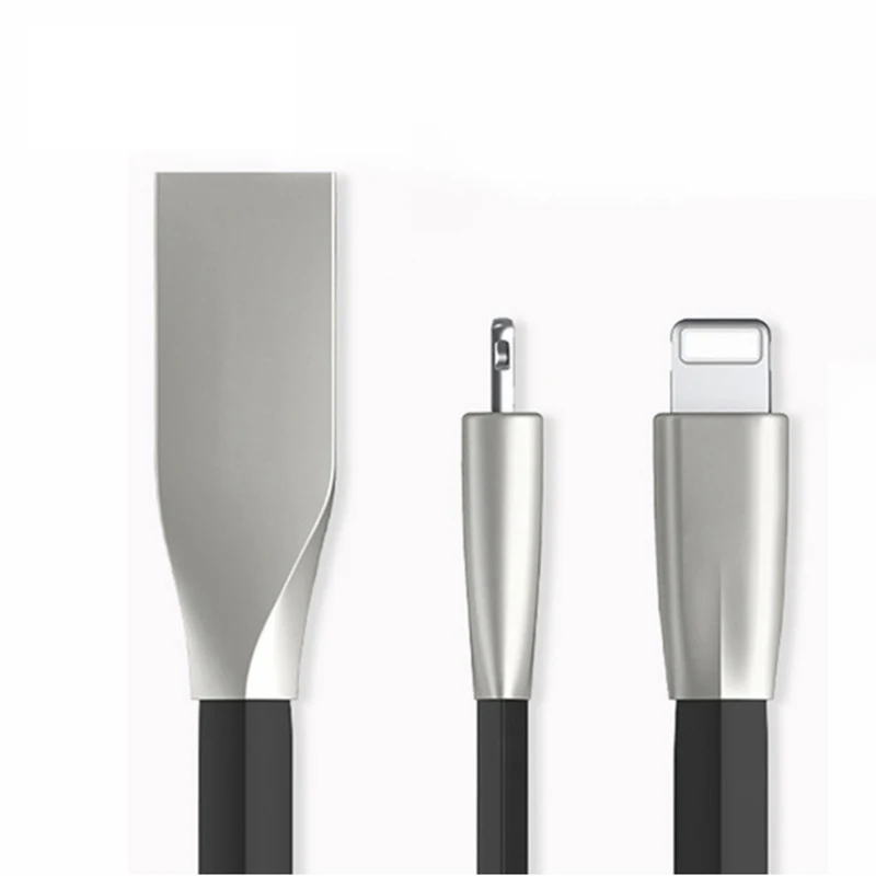 الزنك سبائك كابل البيانات مايكرو usb ل فون 5 s 6 s 7 8 زائد XR XS باد سريع تهمة كابل علامة هواوي Xiaomi سامسونج andorid الهاتف