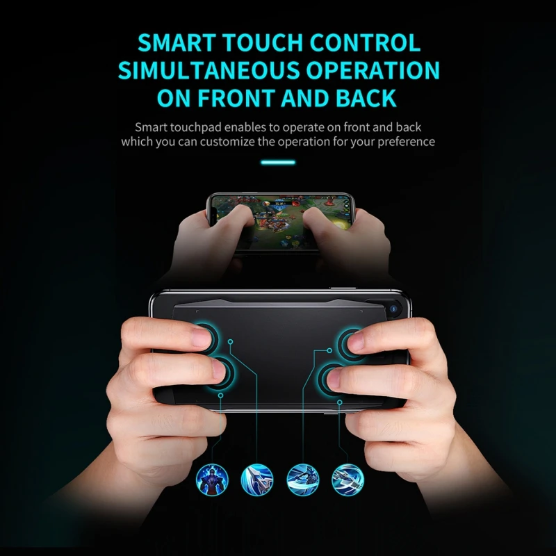 

MUJA Smart Gamepad Controller Touchpad pugb Trigger Bluetooth Joystick PUBG Game Controller for fortnite 2019 newest