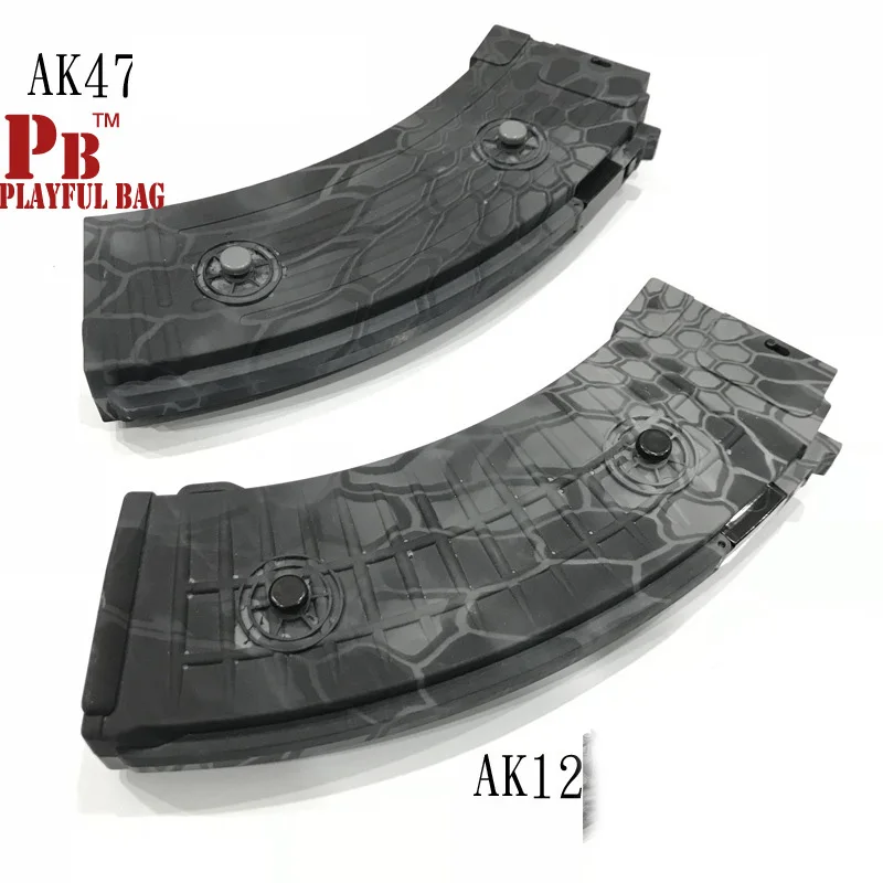 

PB Playful bag Outdoor sports toy 2018 new AK12 green Python pod small moon AK47 black Python magazine gel ball gun