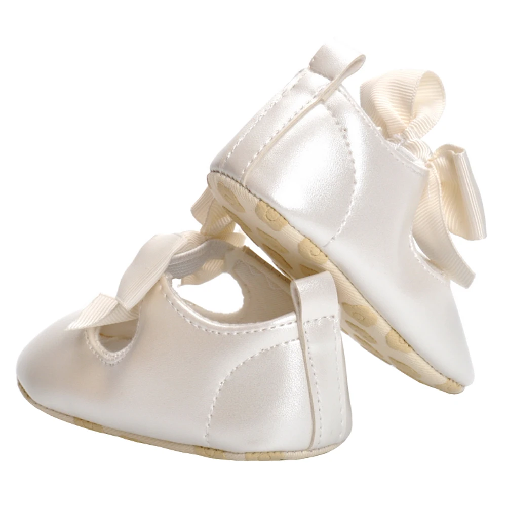 Обувь для девочек Мэри Джейн туфли на плоской подошве Малыш новорожденный Детская кроватка для новорожденных обувь милый бант Bebes повседневные Лоферы принцесса обувь