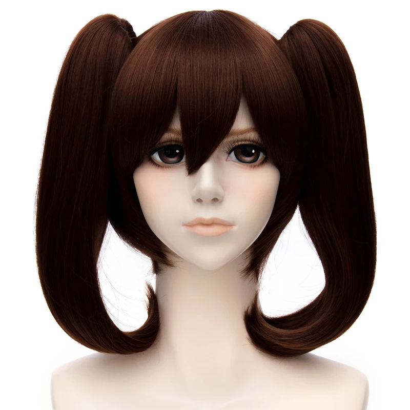 The Seven Deadly Sins Diane Wigs Brown Double Removable Clip Ponytails Heat Resistant Synthetic Hai