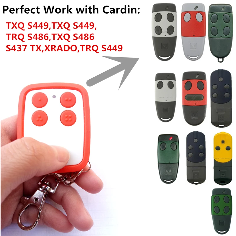 

Clone Copy Cardin remote control. Rolling code Garage Door remote control 433 92 Mhz