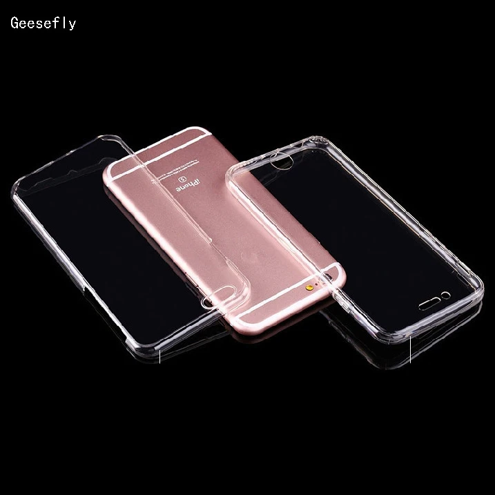 Geeesefly 360 degree all-inclusive protective cover for iphone7plusexternal package TPU transparent soft shell iphone7plus |