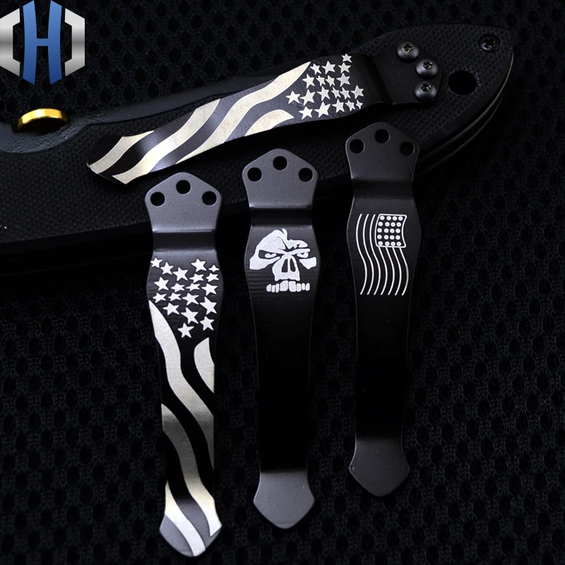 

EDC Knife Belt Clip Knife Button Pocket Clip Material TC4 Titanium Alloy Knife Clip New Arrive Multi Tools Knife Clip