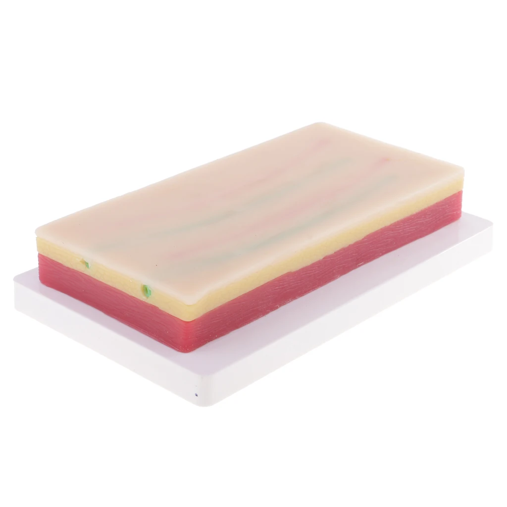 New Arrivals PVC Rubber Suturing Practice kit-Medical 3 Layers Suture Pad Human Skin Subcutaneous Tissue MuscleTraining Model 