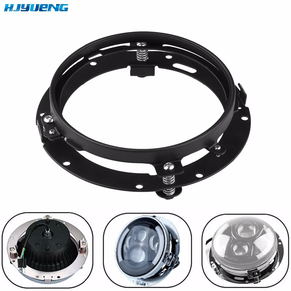 HJYUENG 7" Round Mounting Bracket Headlight Ring Mount Bracket for