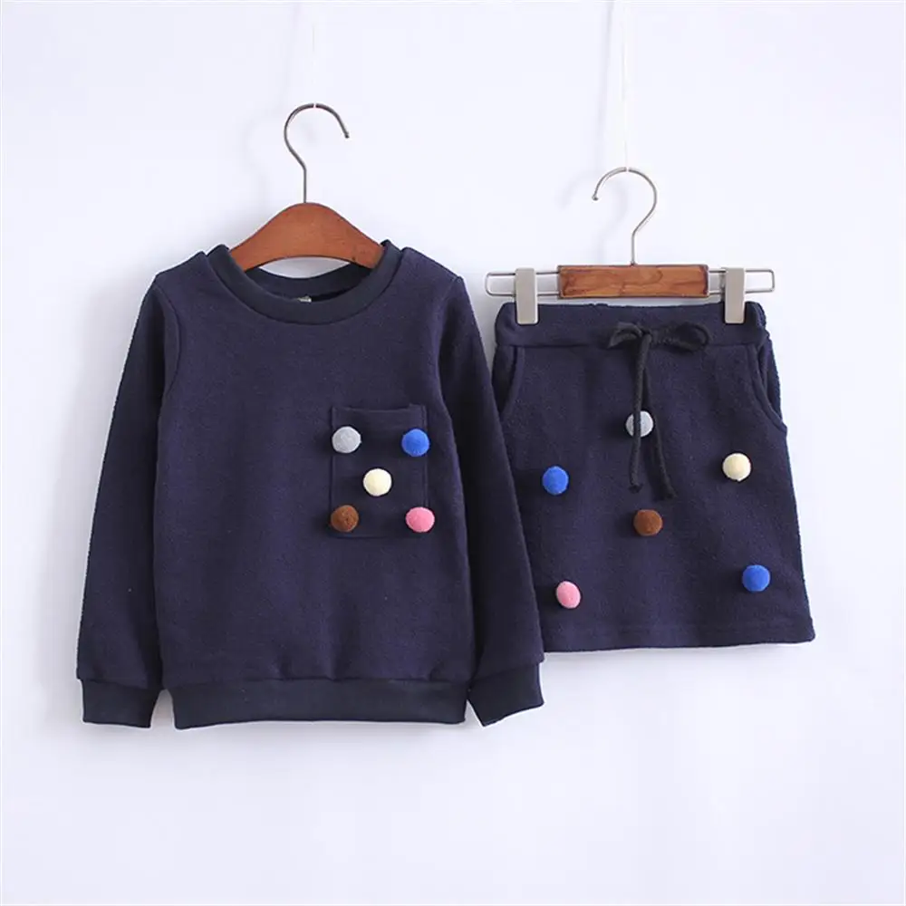 3 4 5 6 7 8 Year Girls Skirts Suits 2019 New Spring Autumn Children Clothing Set Long-Sleeved Shirts Fashion Kids Clothes