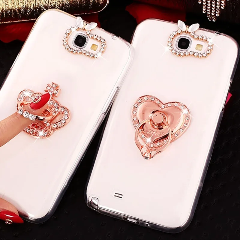 

Soft TPU For Capa Samsung Galaxy S8 Plus S9 Silicone Cover J2 J5 J7 Prime Luxury Glitter Ring Stand Holder Phone Case A5 A7 2017