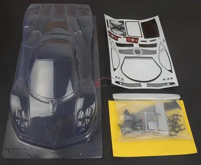 1/10 RC автомобиль прозрачный корпус 200 мм pPagani Zonda TAMIYA Drift Hypercar Yokomo шасси kyosho tamiya hsp