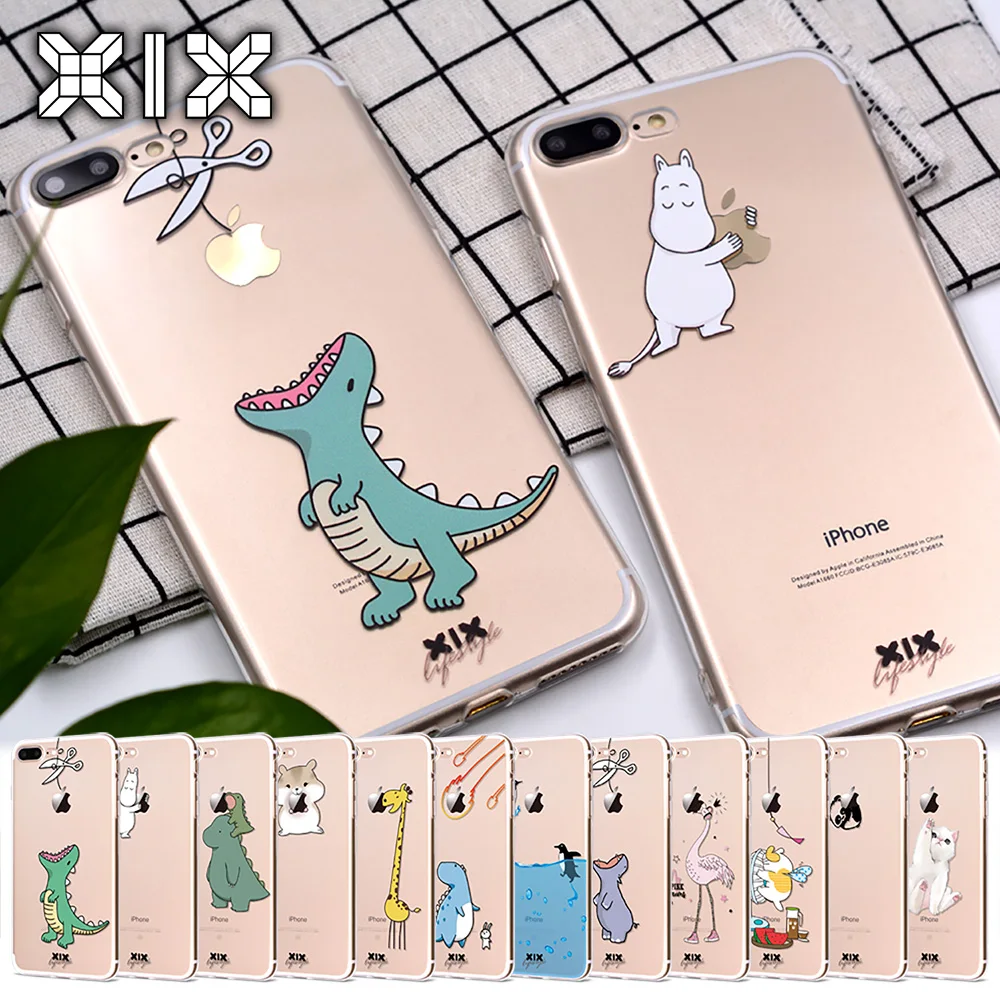 Чехол для iPhone 11 Pro чехол 5 6 6S 7 8 Plus X XS Max милый динозавр мягкий из ТПУ XR чехол|6s plus|case