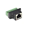 RJ45 Ethernet FEMALE TO 8 PIN SCREW TERMINAL converter RJ45 socket connector adapter for cctv dvr ► Photo 3/5