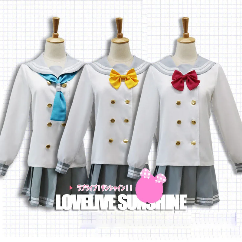 Love Live Sunshine Costumes Aqours костюмы для косплея женщин и взрослых Необычные аниме Takami Chika