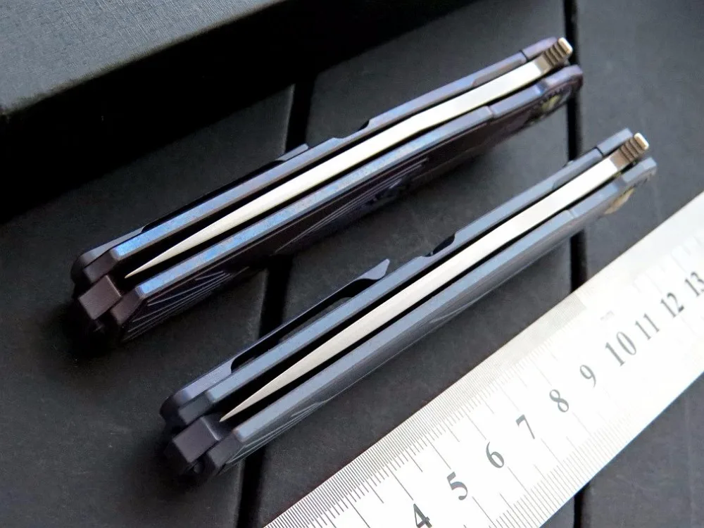 CH3505 супер качество S35VN лезвие Флиппер складной нож шарикоподшипник TC4 титановая ручка Кемпинг Охота Карманный EDC DIY ножи