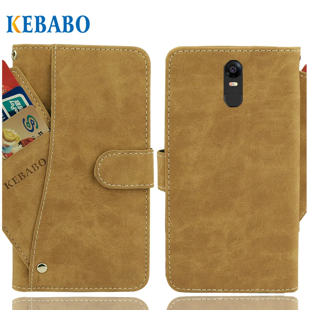 

Vintage Leather Wallet Tecno Pouvoir 2 pro Case 6" Flip Luxury 3 Front Card Slots Cover Magnet Stand Phone Protective Bags