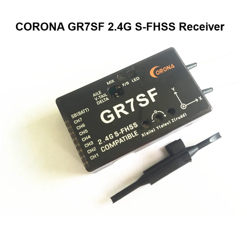

CORONA GR7SF 2.4GHz S-FHSS receiver Compatible with FUTABA S-FHSS such as T6J T8J T10T T14SG